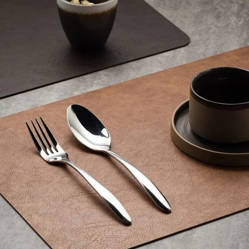 Cow Mat Rubber - Многоразовый кожаный коврик для стола, для