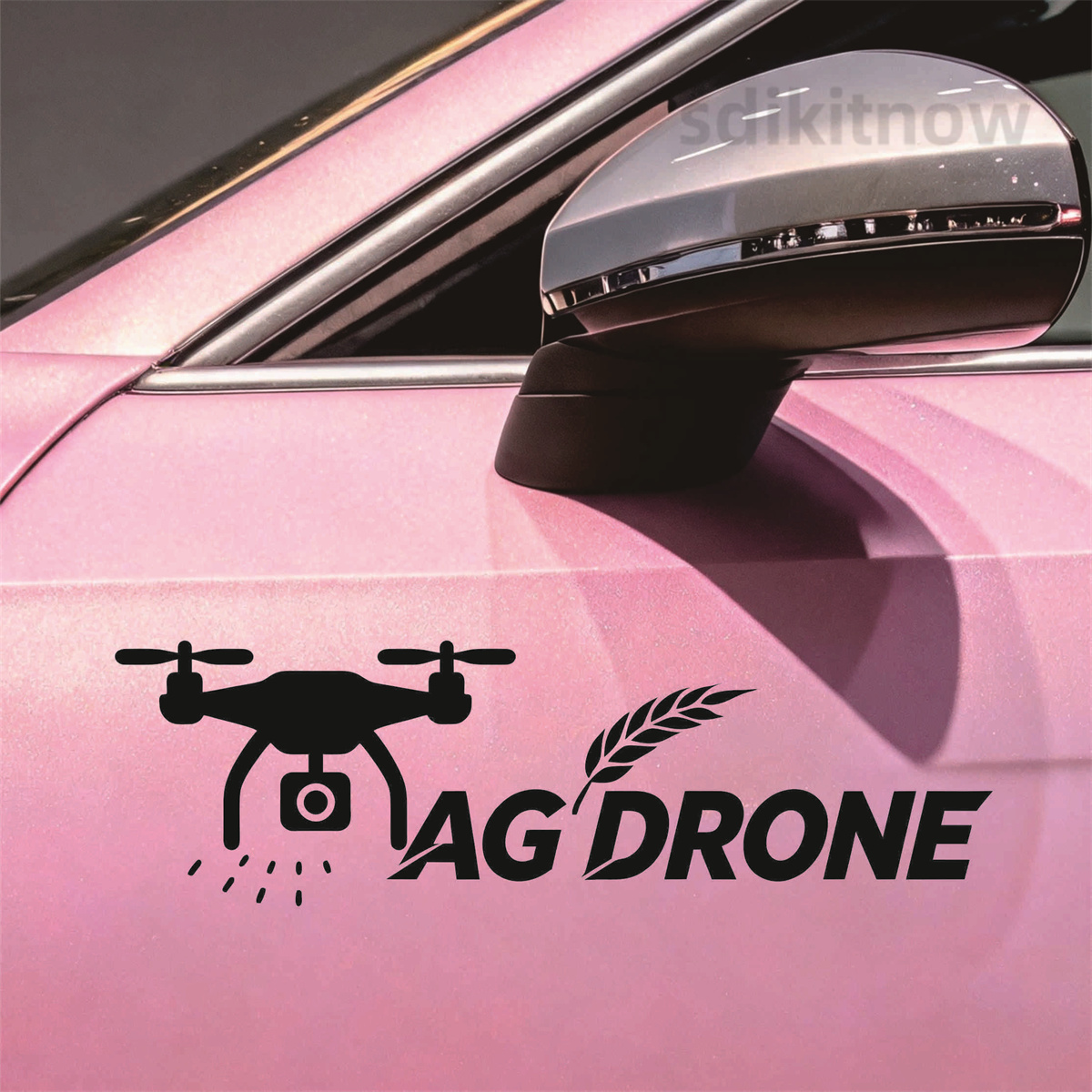 Наклейка на автомобиль AG DRON – обзор и цена Agriculture Farming Words
